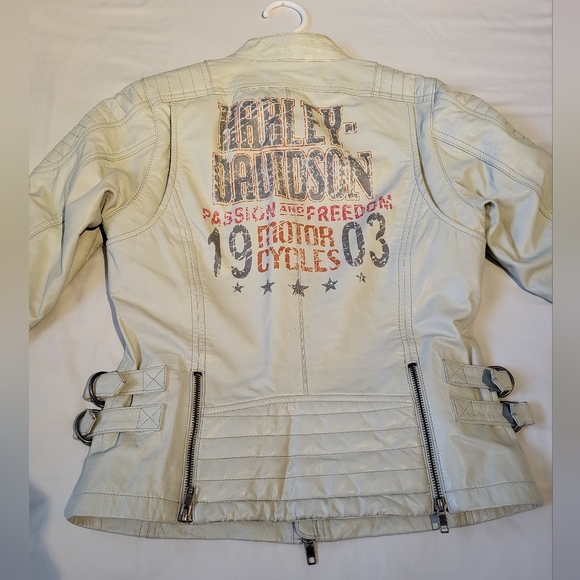 ⬇️PRICE DROP⬇️ 💜XS - RARE Harley Davidson Ladies Goatskin Riding Jacket - Picture 1 of 12